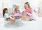 Badger Basket Tea Time Metal Doll Table and Chair Set with Accessories - Silver/Pink/Multi